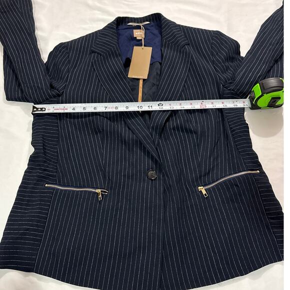 NWT Boss Women’s 12 Jocalua Pinstripe Blazer Navy Academia Preppy Office Career - Picture 8 of 8